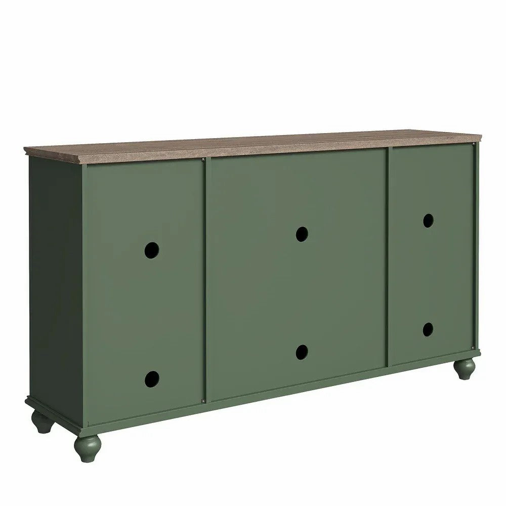 FCB22441 63" Buffet Sideboard Cabinet-Green