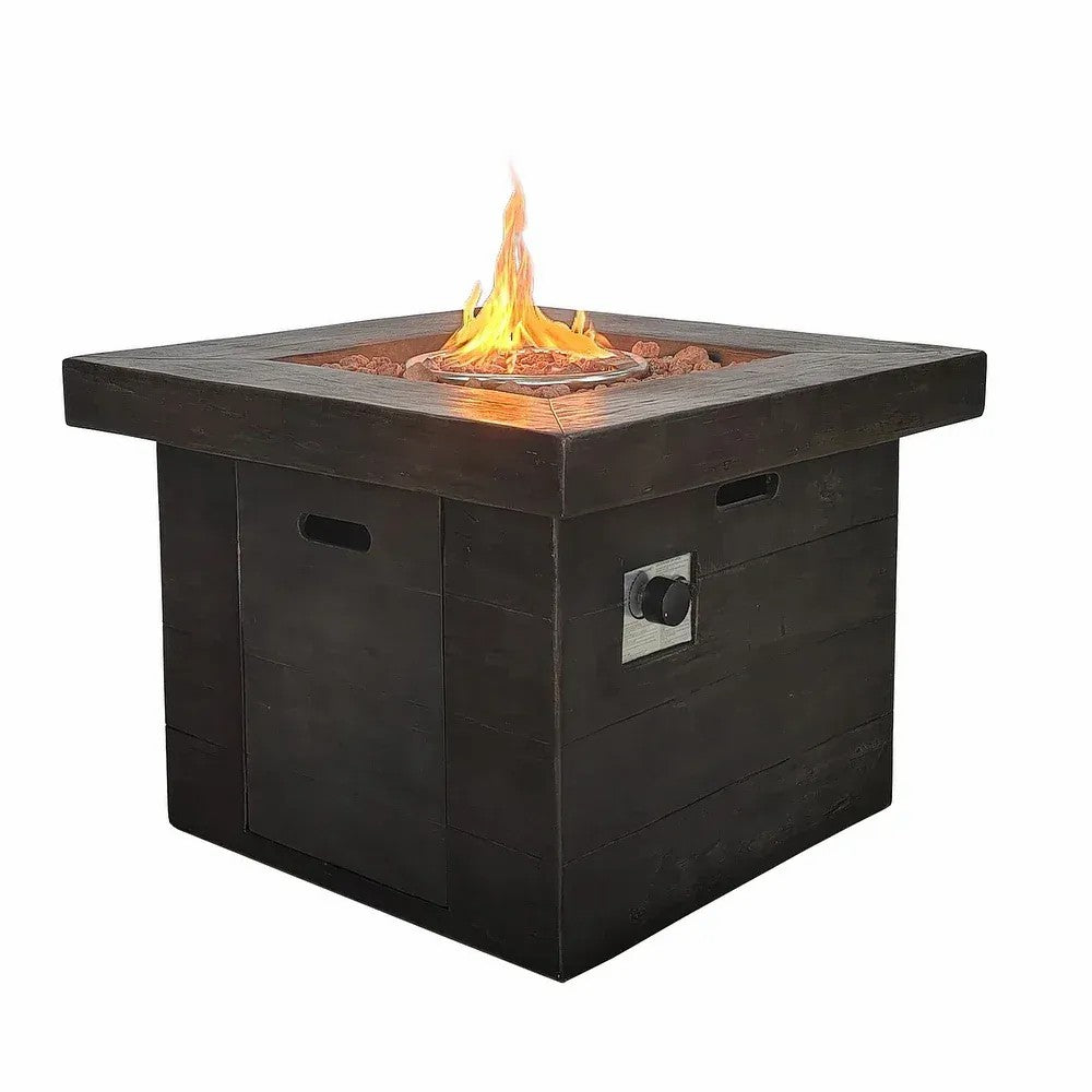 LFT24001 32" Smokeless Propane Gas Fireplace for Outdoor Heating-Black