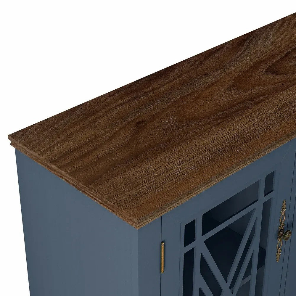 FCB22443 63" Buffet Sideboard Cabinet-Blue