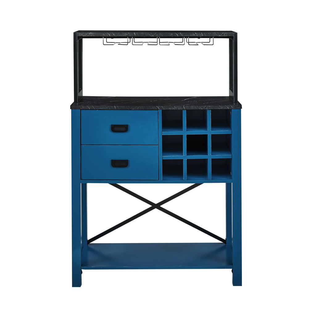 FWC21170 32" Wine Cabinet-Blue