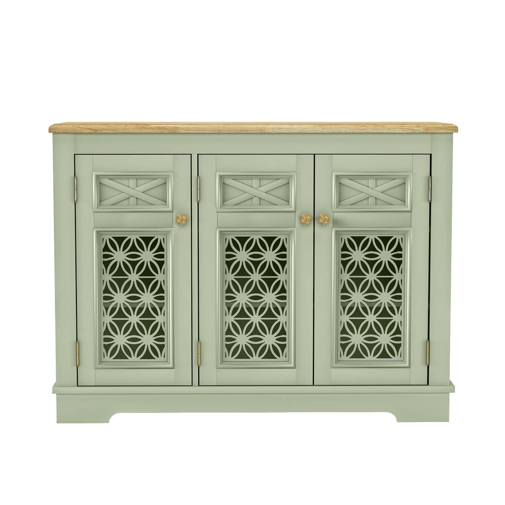 FCB24136 44.5" Buffet Sideboard Cabinet-Green