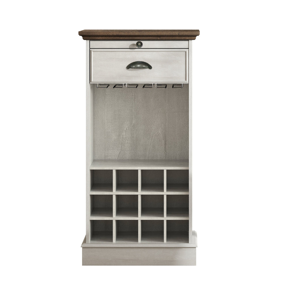 FWC23423 22" Wine Cabinet-Offwhite