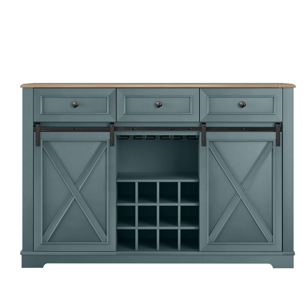 FWC23511 54" Wine Cabinet-Blue