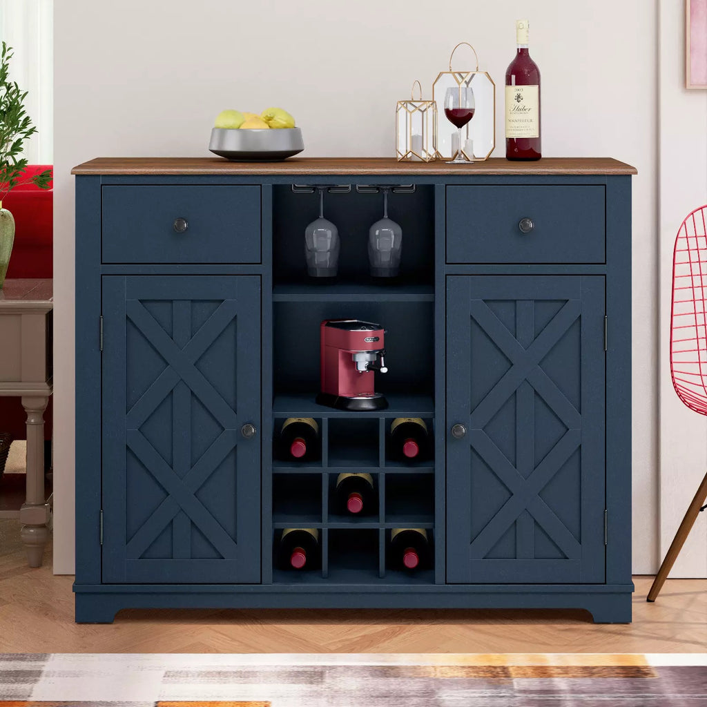 FWC20121 47" Wine Cabinet-Navy