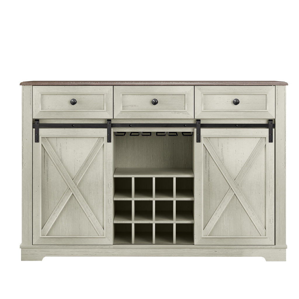 FWC23510 54" Wine Cabinet-White