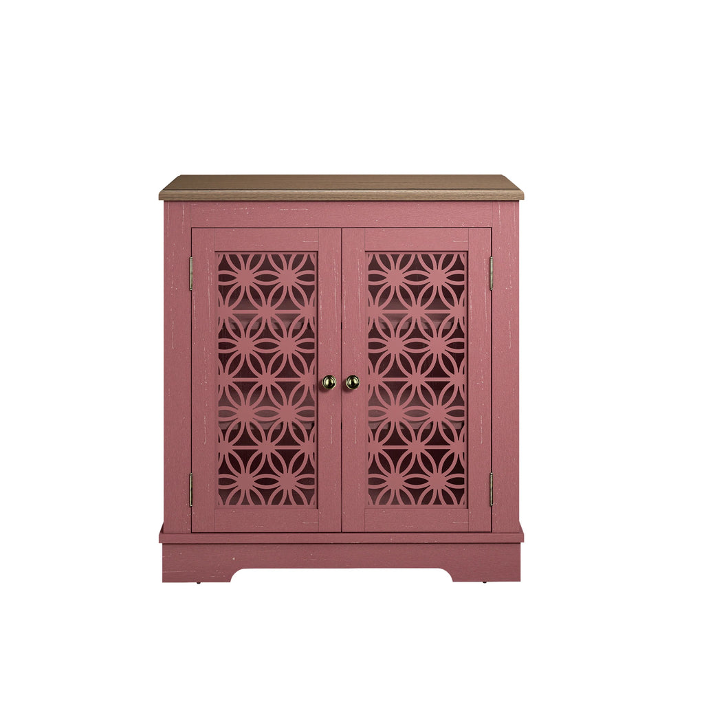 FCB22133 31" Buffet Sideboard Cabinet-Burgundy
