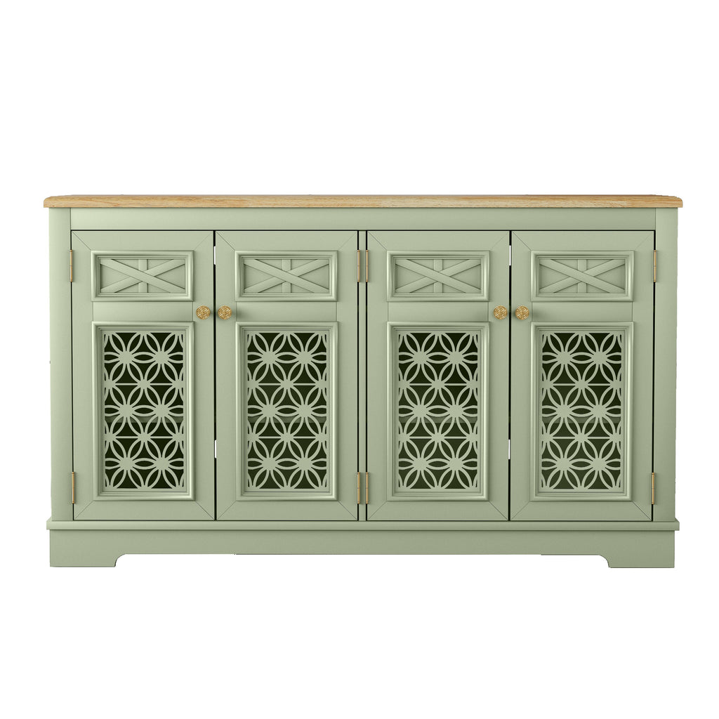 FCB24145 57.5" Buffet Sideboard Cabinet-Green