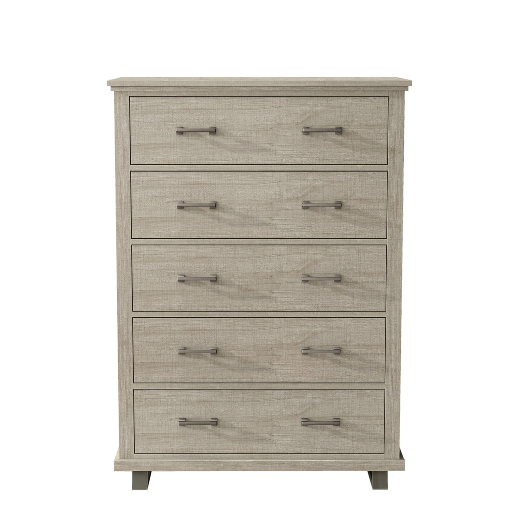 FCH22241 38" Bedroom Chest with 5 Drawers-Beige