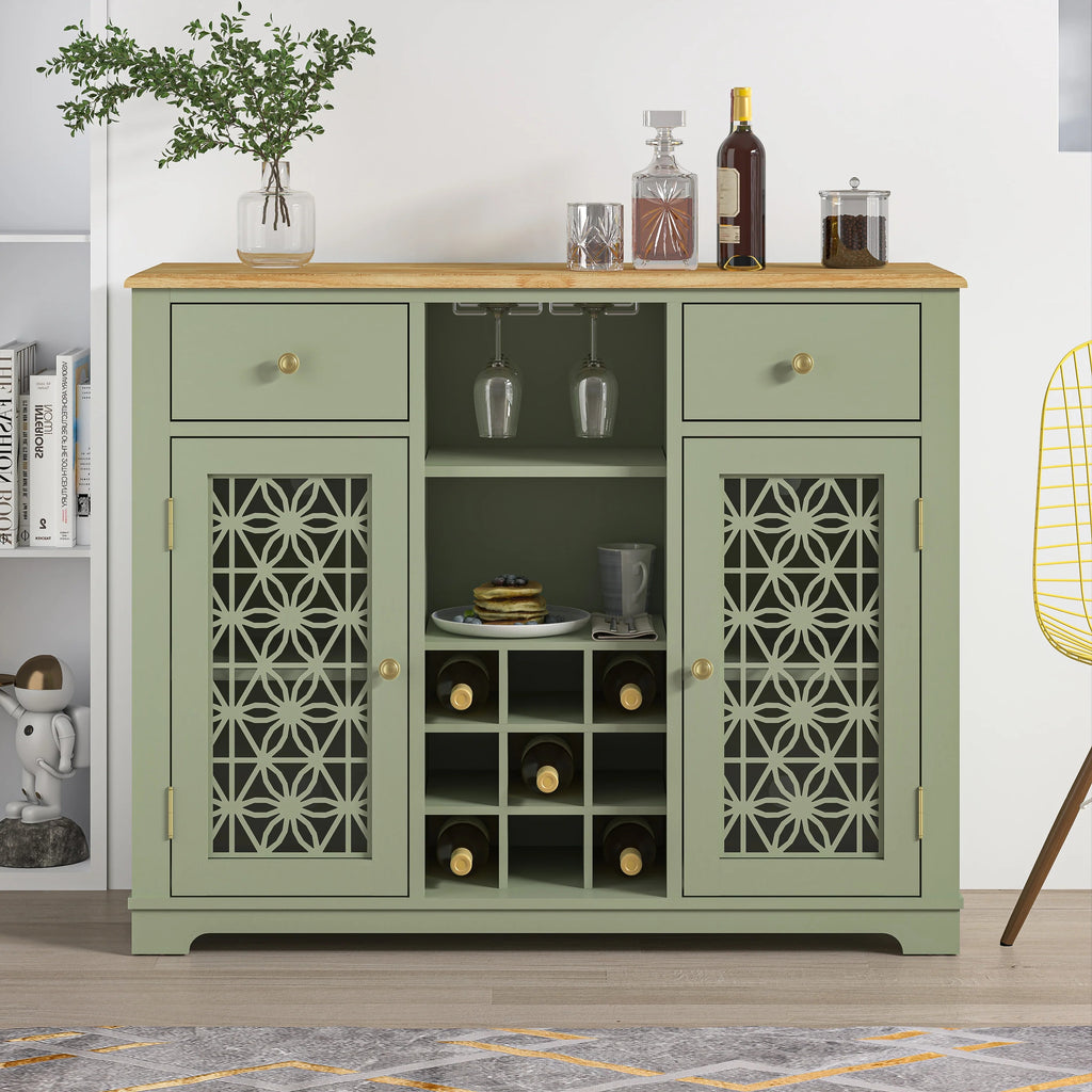 FWC23319 47" Wine Cabinet-Green