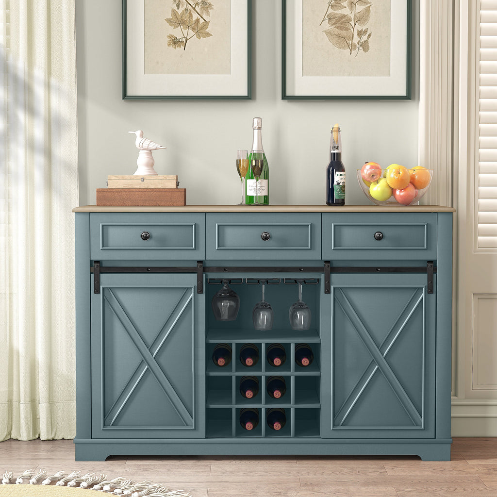 FWC23511 54" Wine Cabinet-Blue