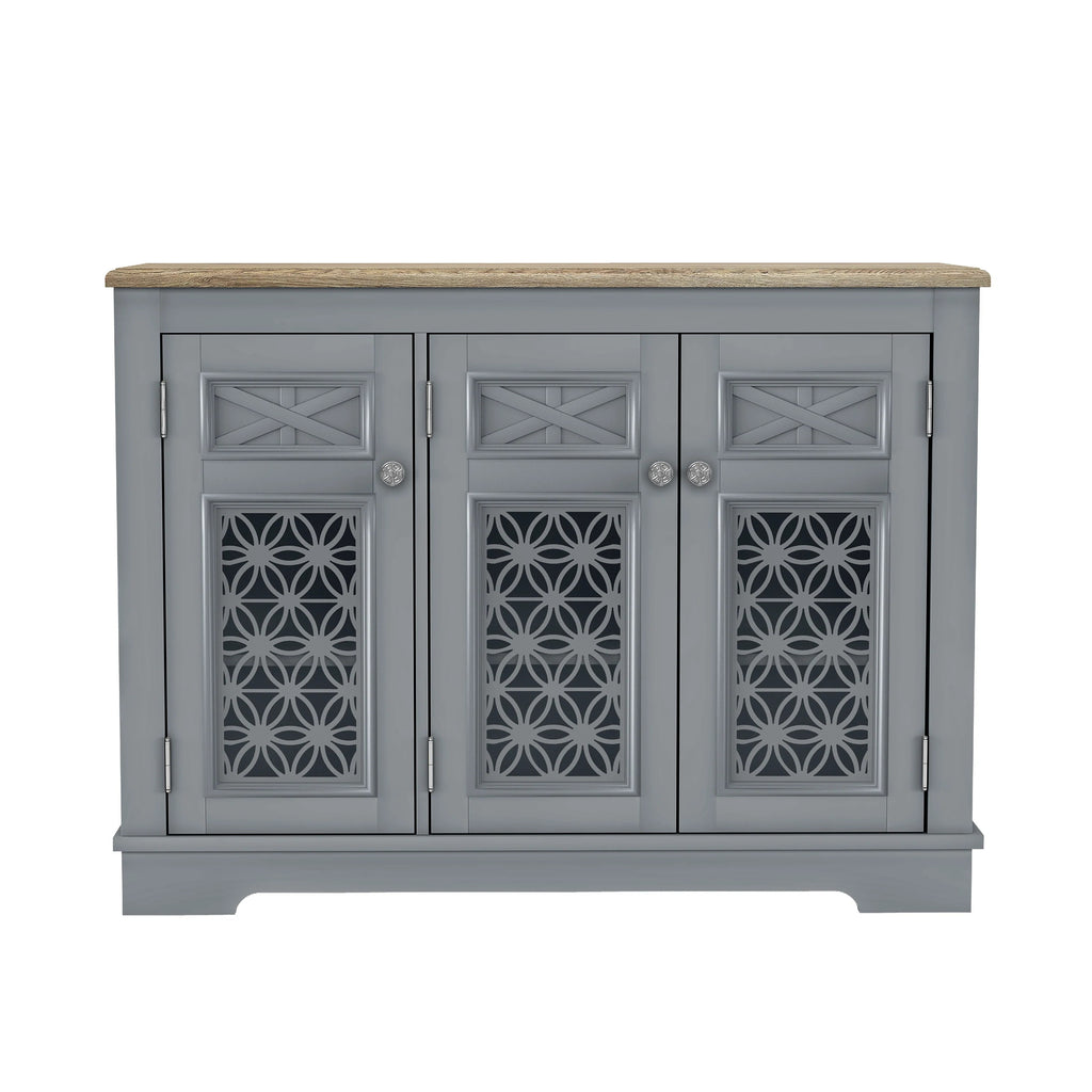 FCB24135 44.5" Buffet Sideboard Cabinet-Grey