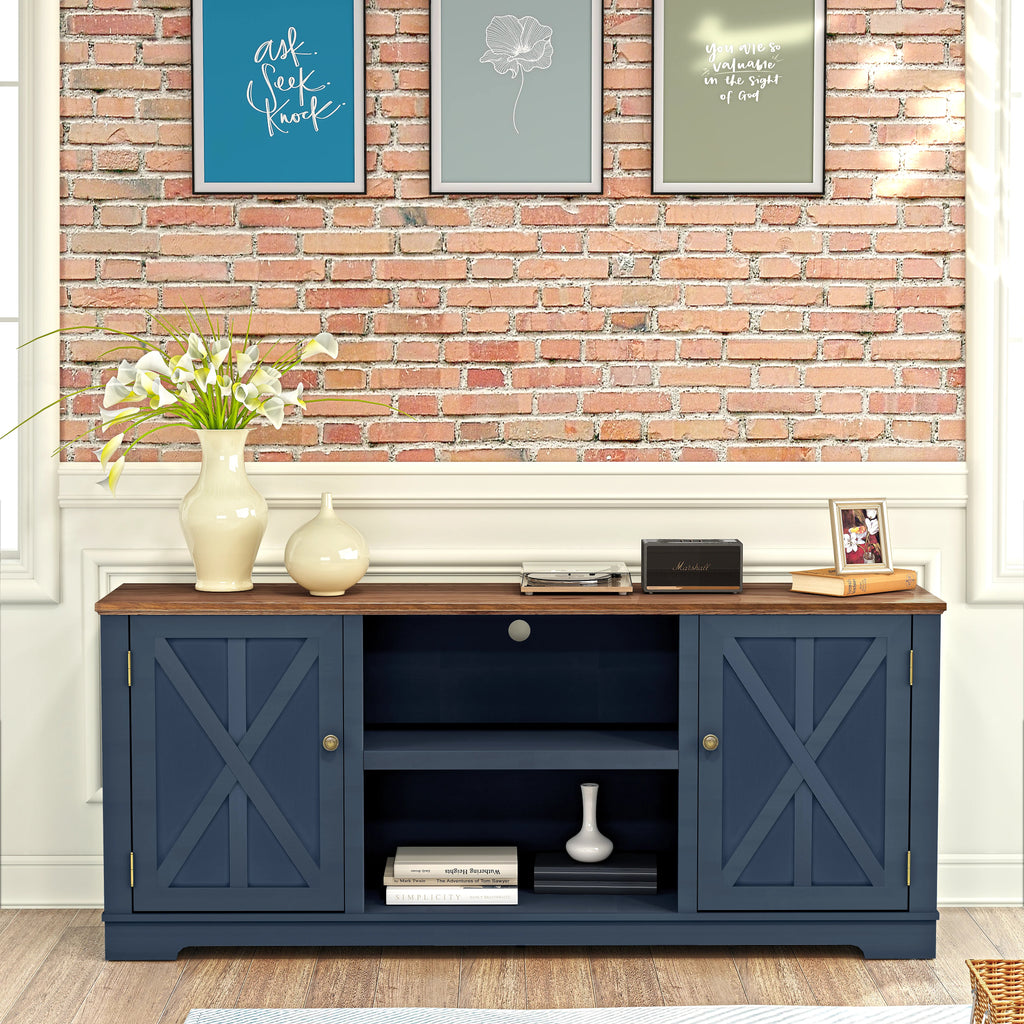 FTS22318 70" TV Stand-Navy