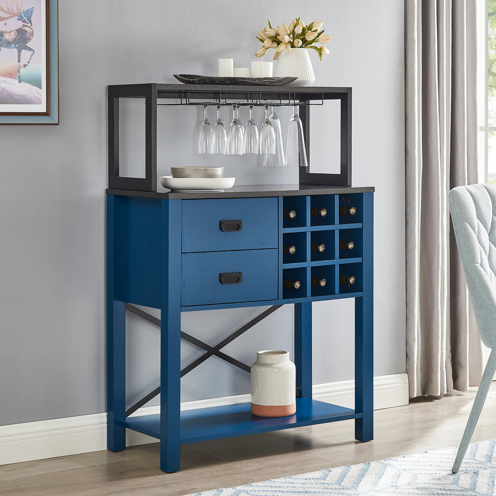 FWC21170 32" Wine Cabinet-Blue