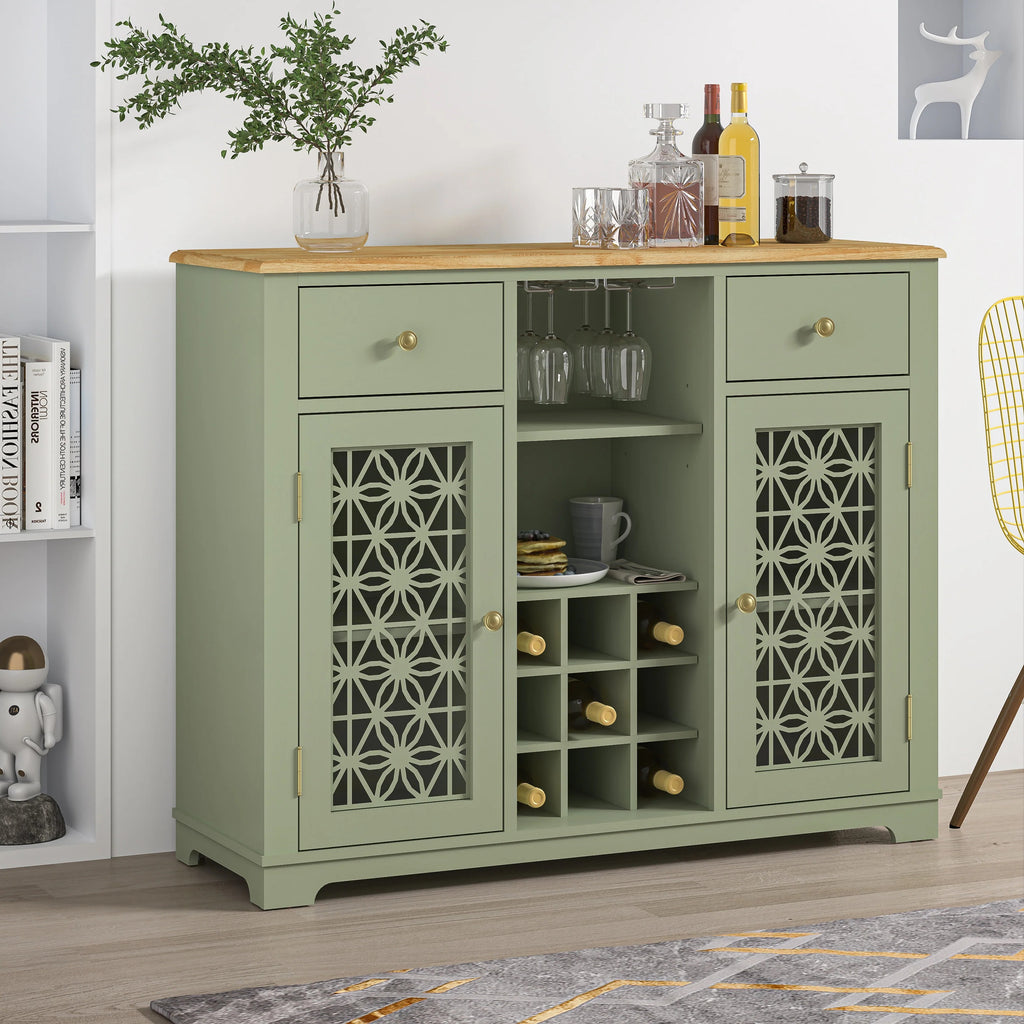 FWC23319 47" Wine Cabinet-Green