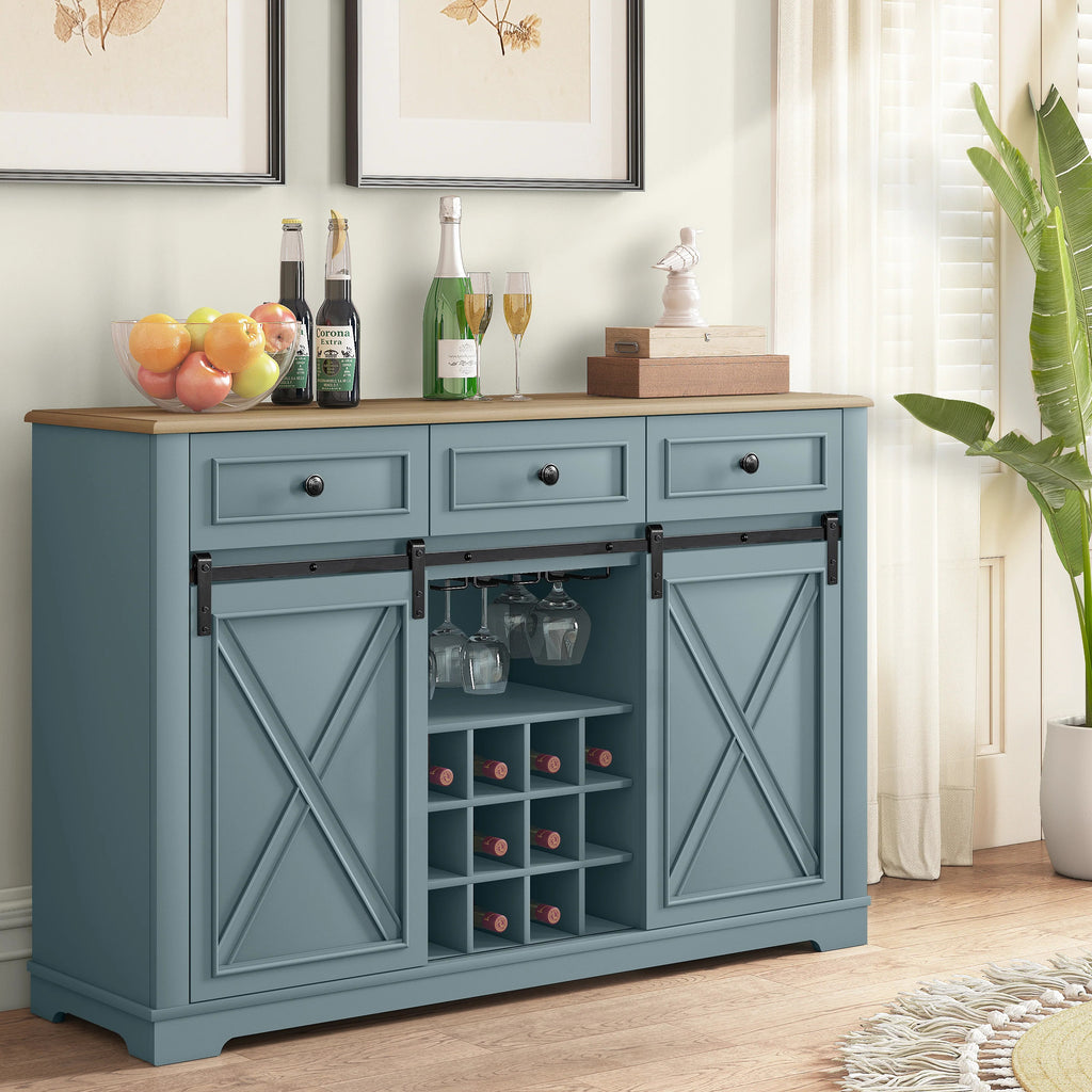 FWC23511 54" Wine Cabinet-Blue
