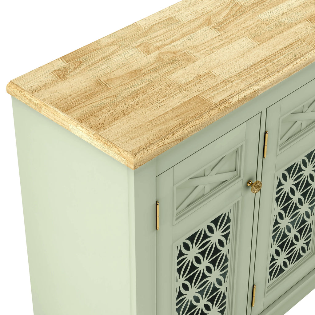 FCB24136 44.5" Buffet Sideboard Cabinet-Green