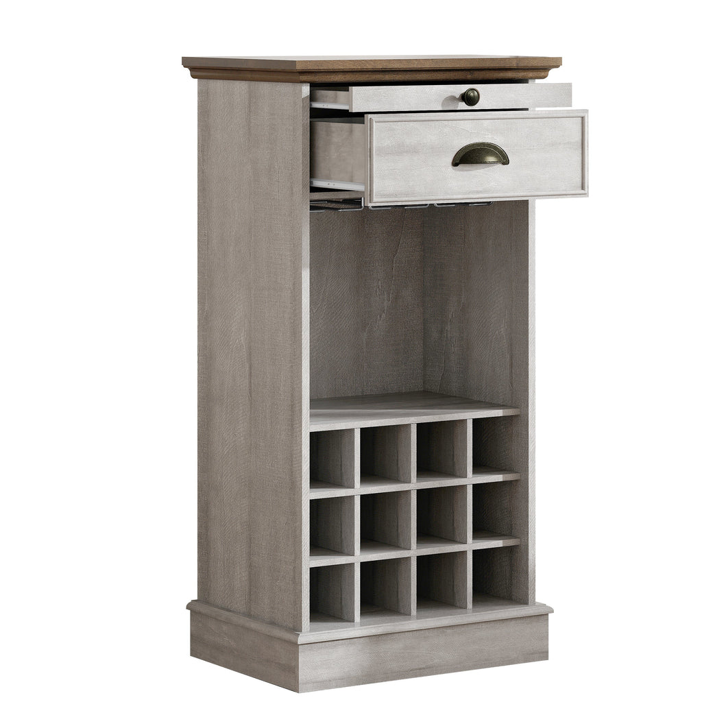 FWC23423 22" Wine Cabinet-Offwhite