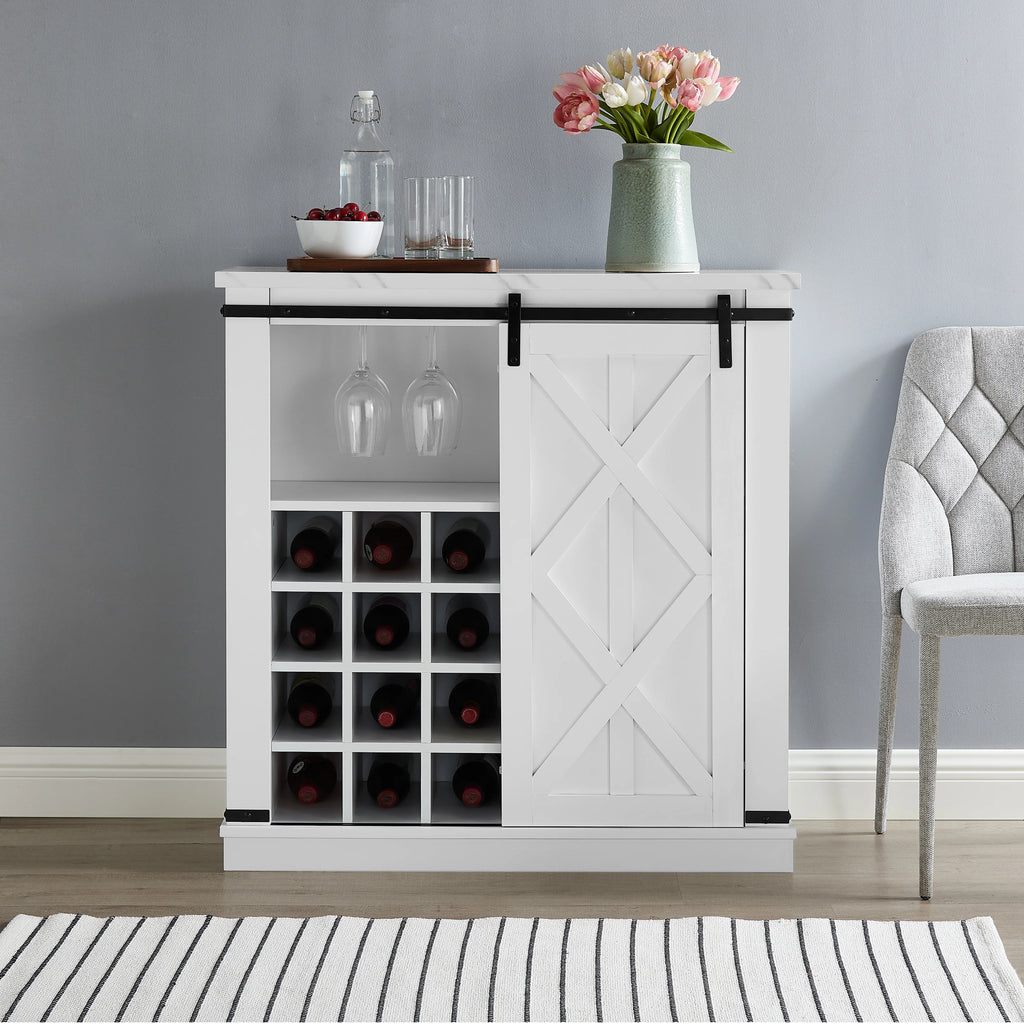 FWC21191 37" Wine Cabinet-White