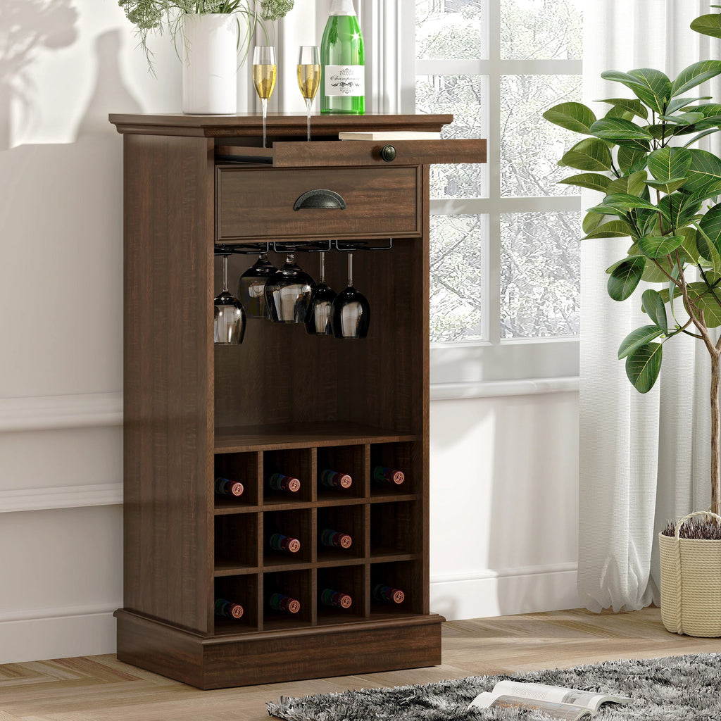 FWC23422 22" Wine Cabinet-Walnut