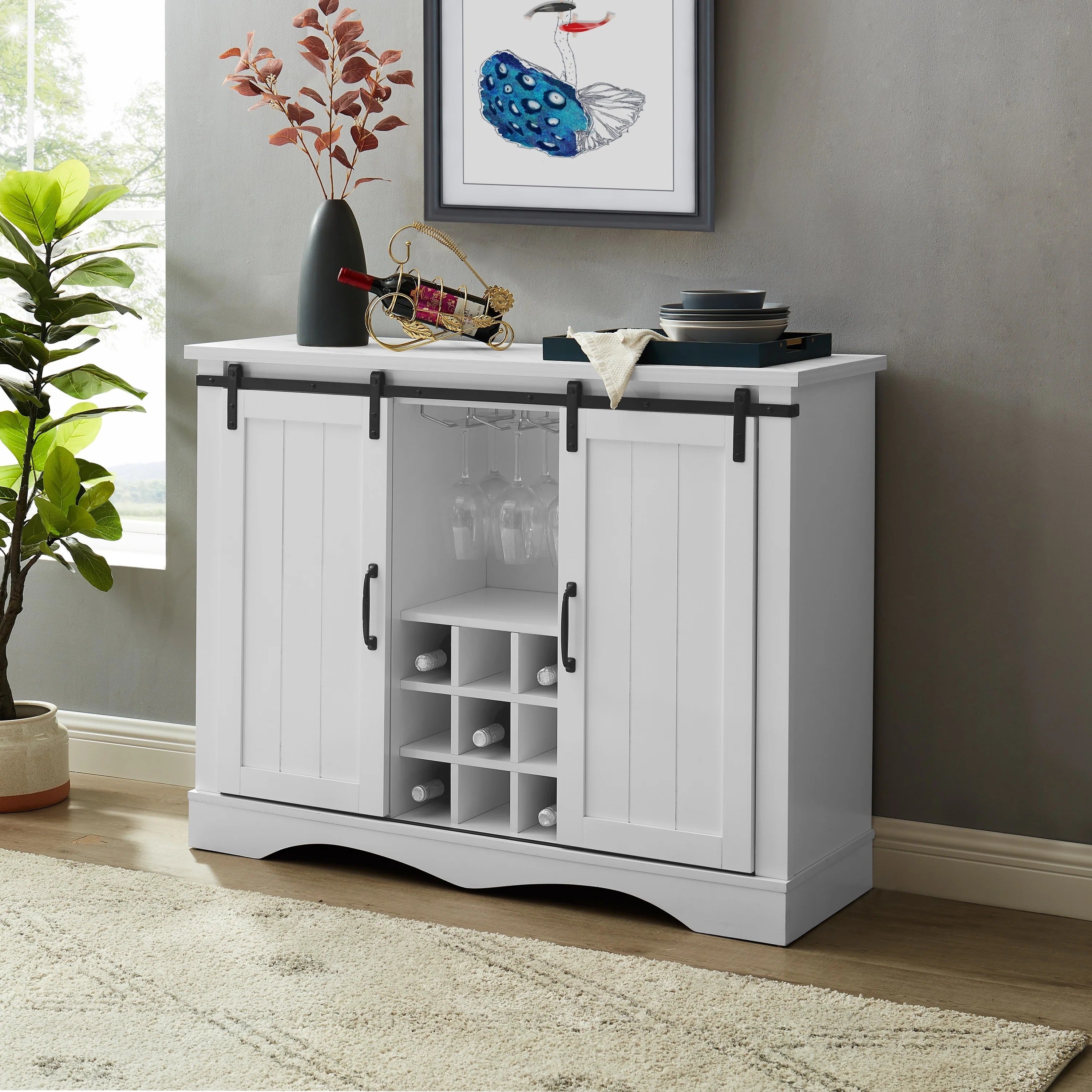 FWC21133 47" Wine Cabinet-White