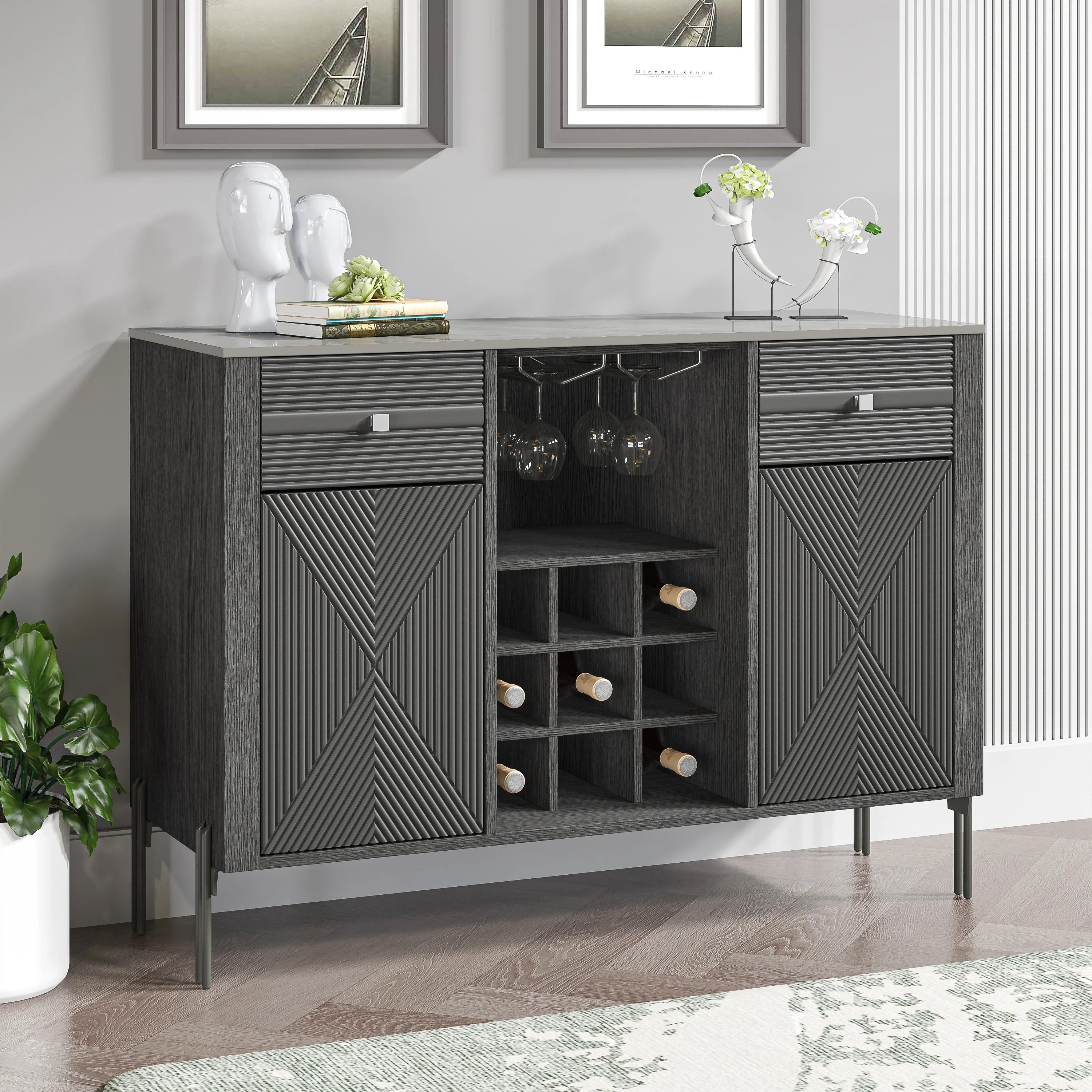 FWC23803 42" Wine Cabinet-Grey