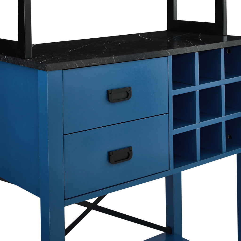 FWC21170 32" Wine Cabinet-Blue