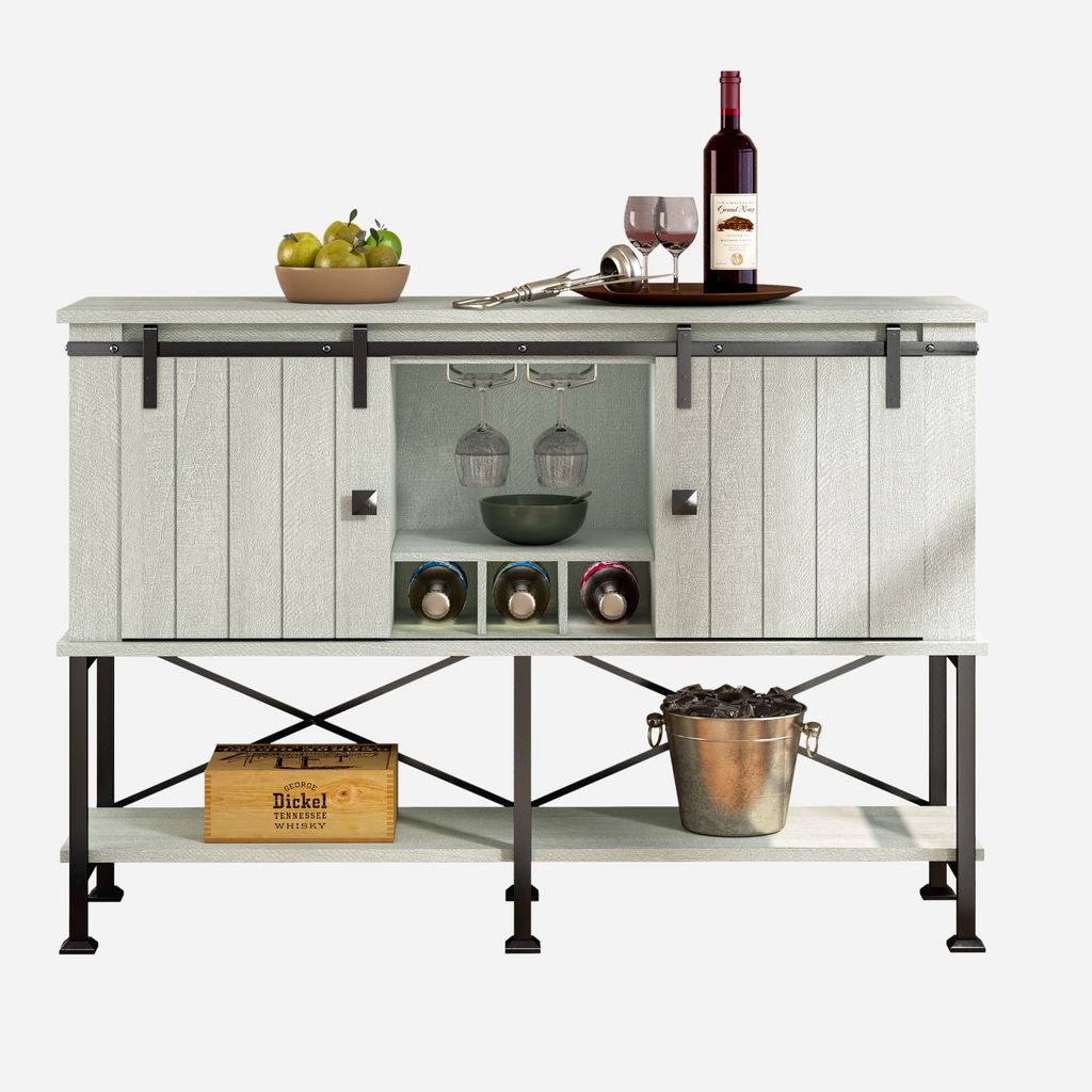 FWC20153 52" Wine Cabinet-Offwhite