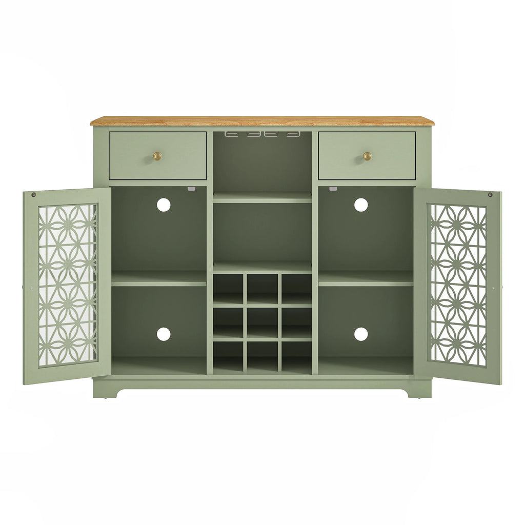 FWC23319 47" Wine Cabinet-Green
