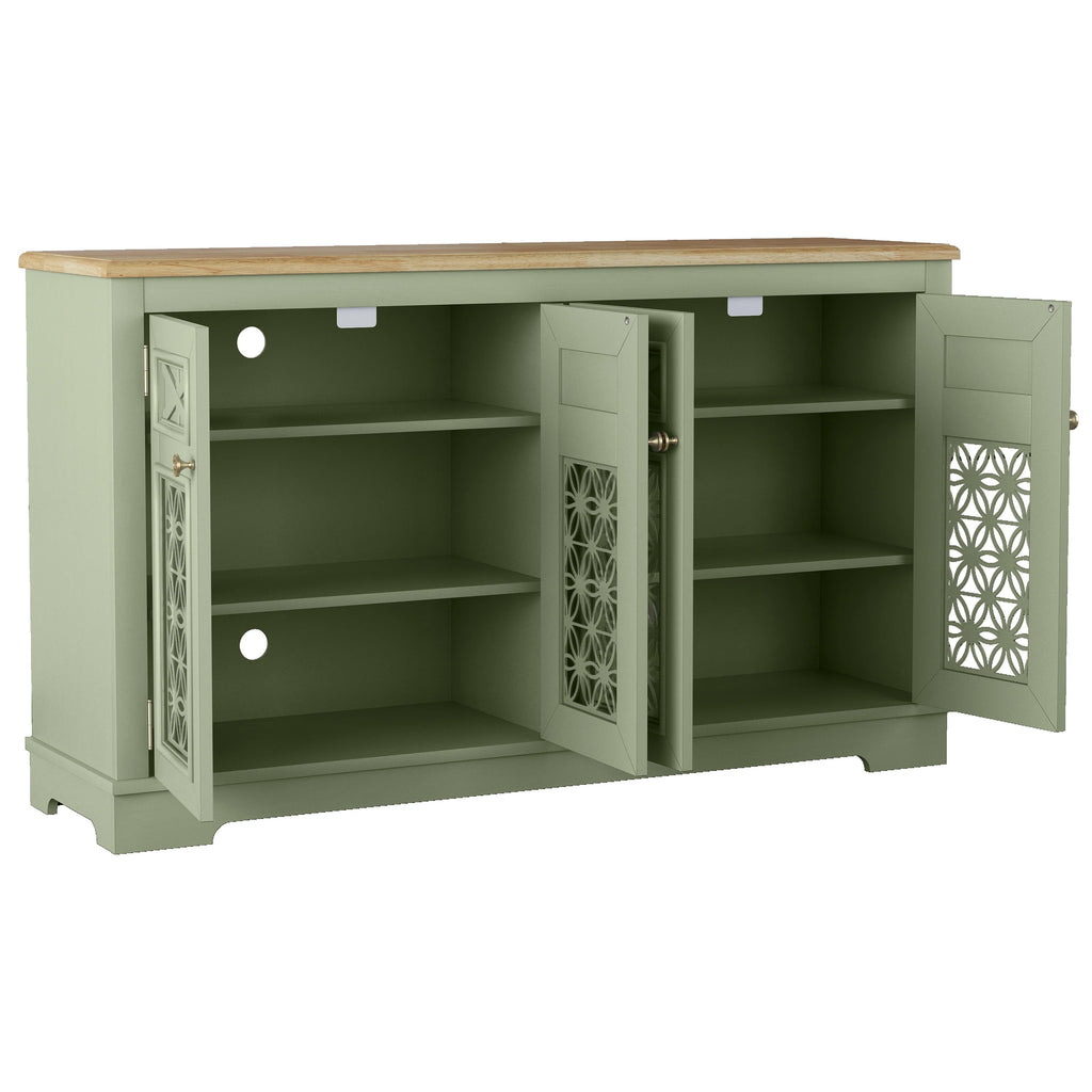 FCB24145 57.5" Buffet Sideboard Cabinet-Green