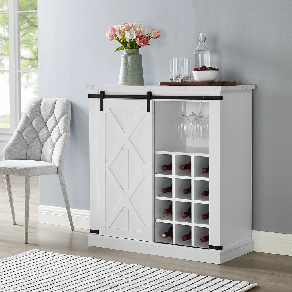 FWC21191 37" Wine Cabinet-White