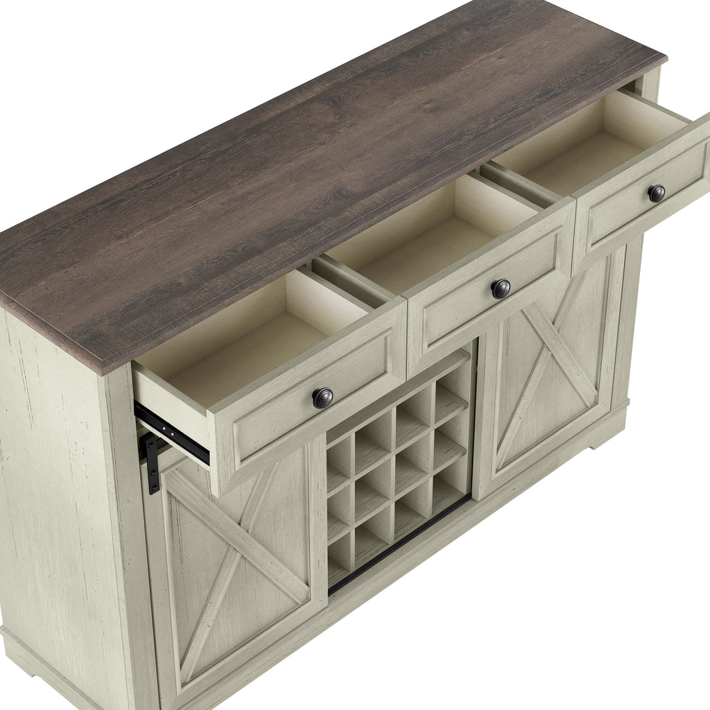 FWC23510 54" Wine Cabinet-White