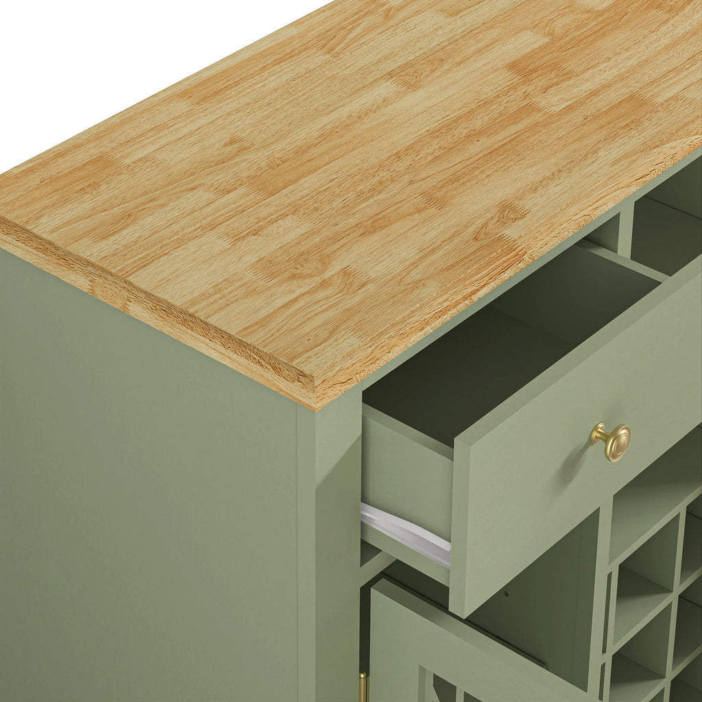 FWC23319 47" Wine Cabinet-Green