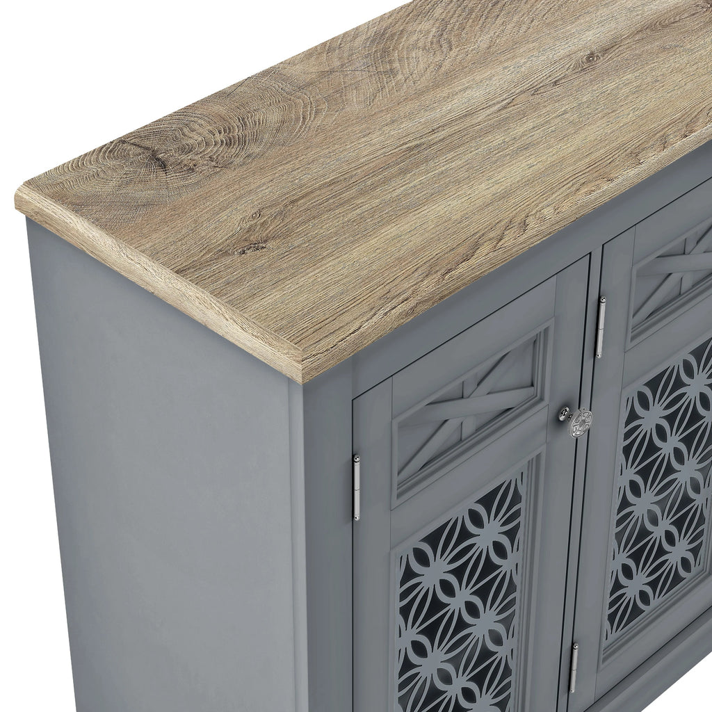 FCB24135 44.5" Buffet Sideboard Cabinet-Grey
