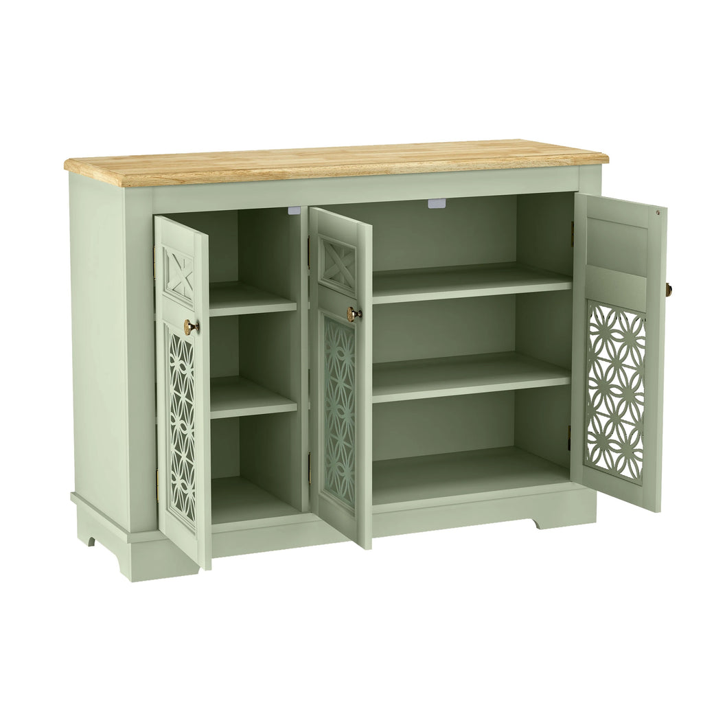 FCB24136 44.5" Buffet Sideboard Cabinet-Green
