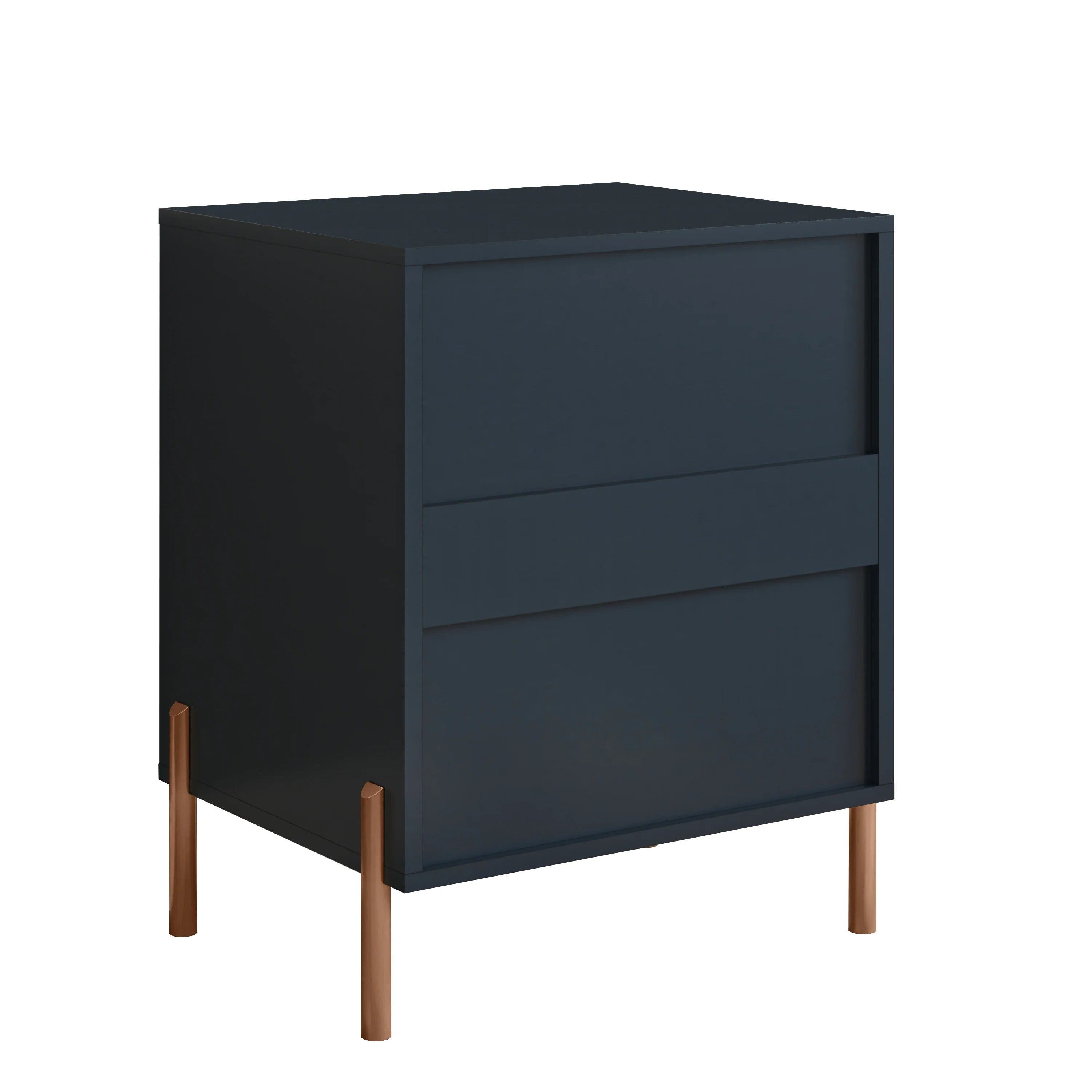 FNS23113 20.5" Bedroom Nightstands with 2 Drawers-Navy