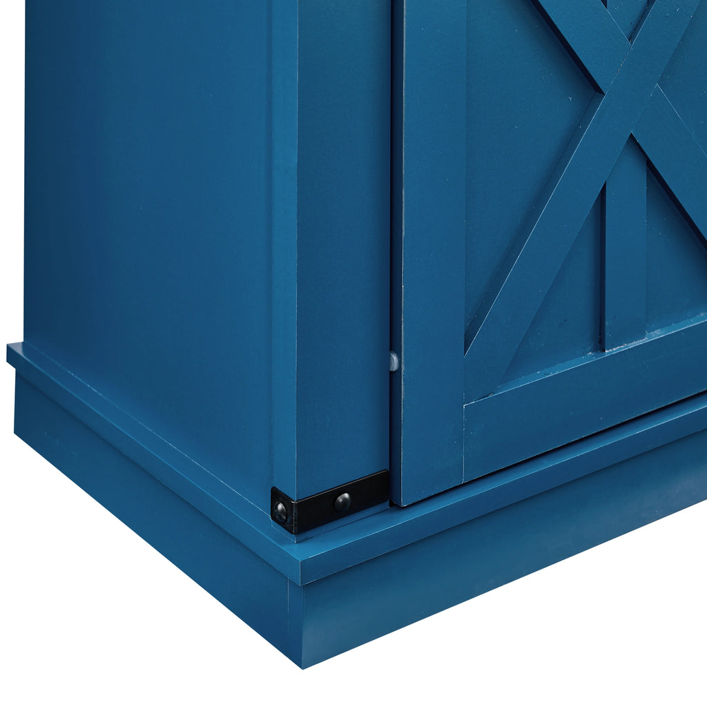 FWC21190 37" Wine Cabinet-Blue