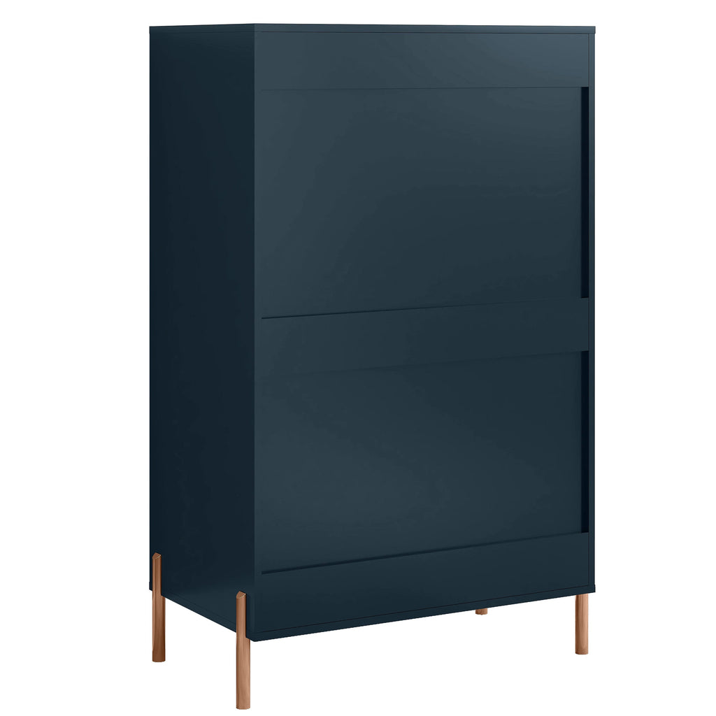 FCH23153 30" Bedroom Chest with 5 Drawers-Navy