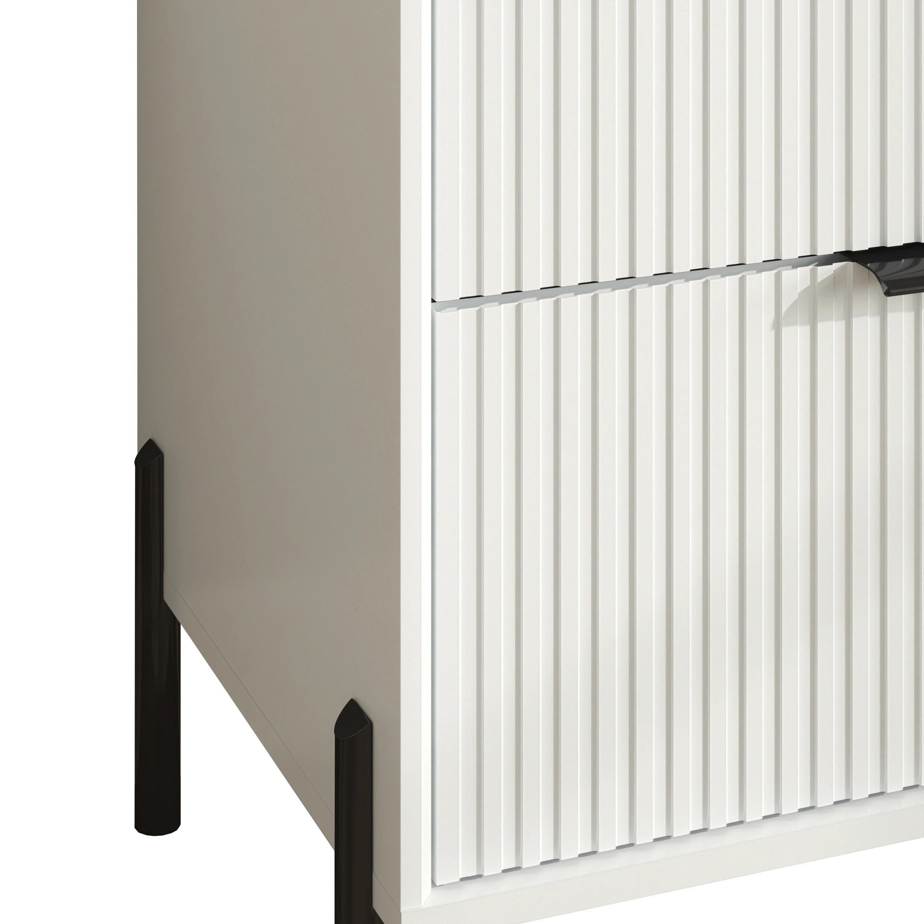 FNS23112 20.5" Bedroom Nightstands with 2 Drawers-Offwhite