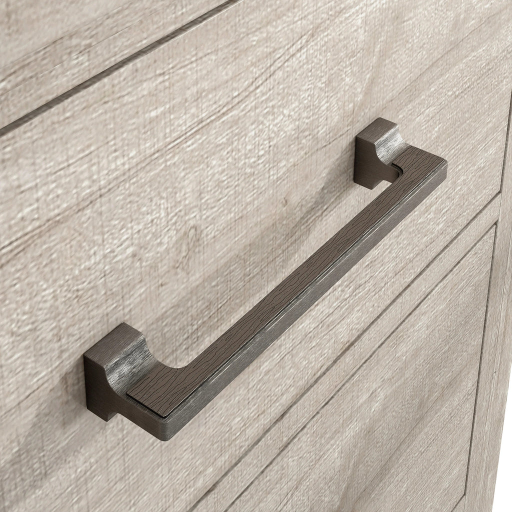 FCH22245 24" Bedroom Chest with 5 Drawers-Beige