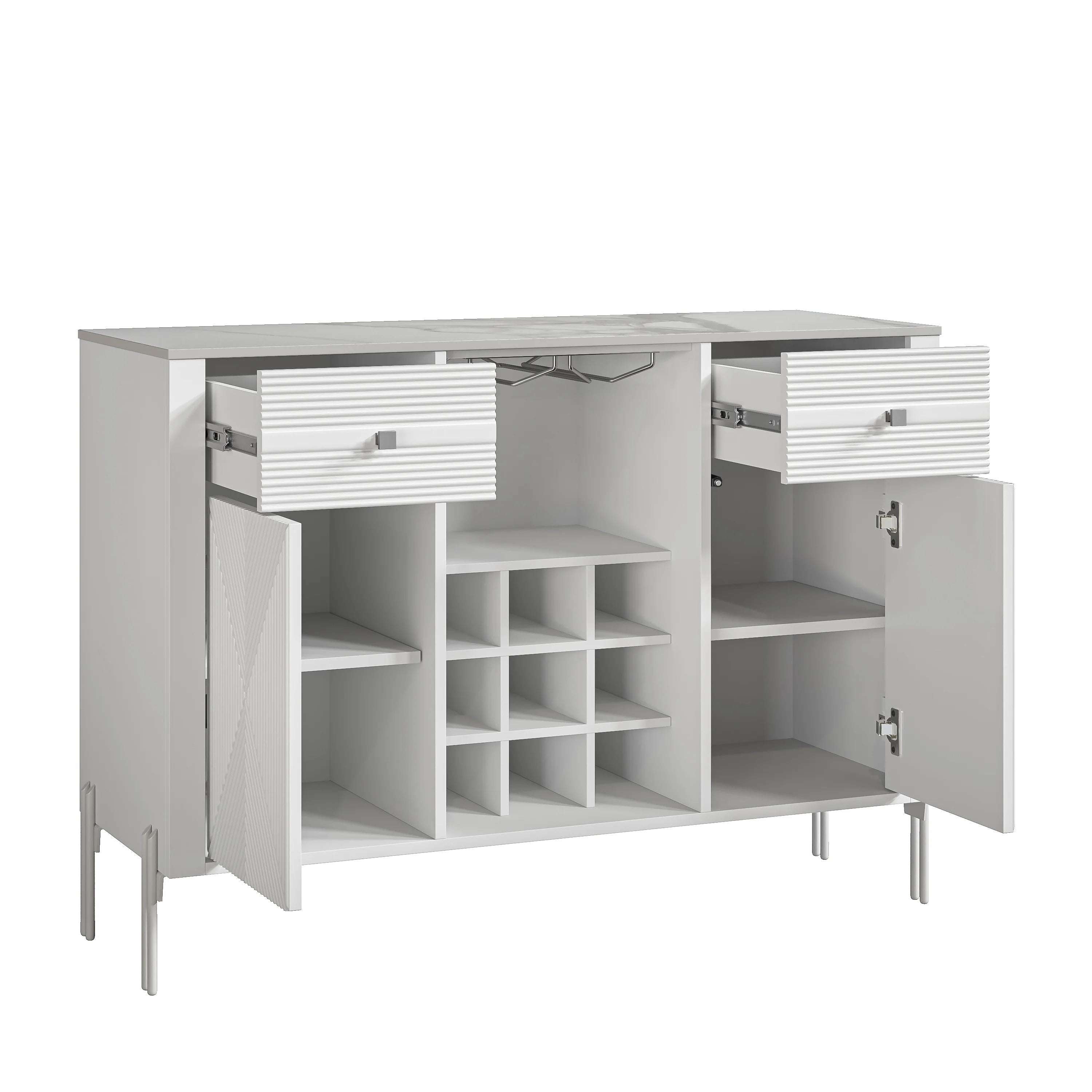 FWC23801 42" Wine Cabinet-White