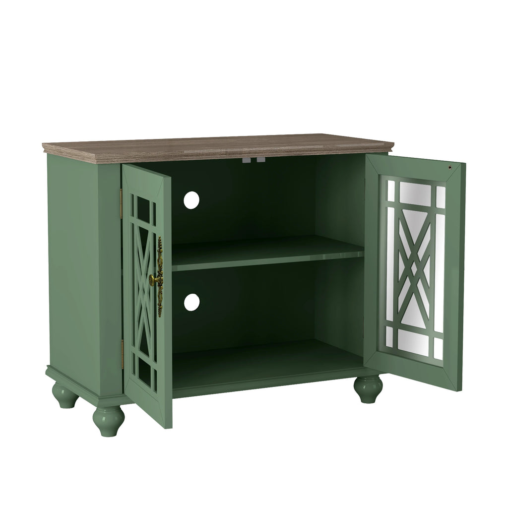 FCB22421 38" Buffet Sideboard Cabinet-Green