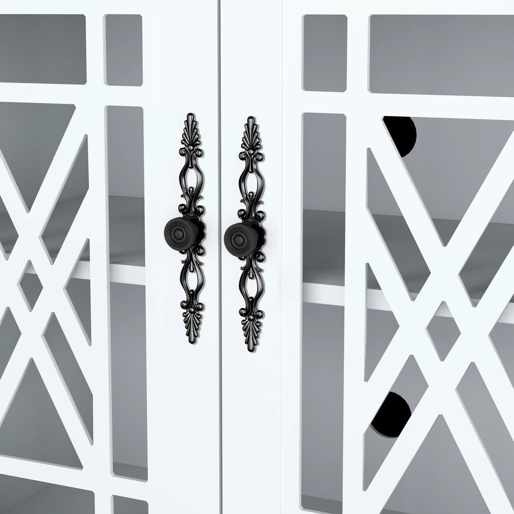 FCB22432 55" Buffet Sideboard Cabinet-Grayish White