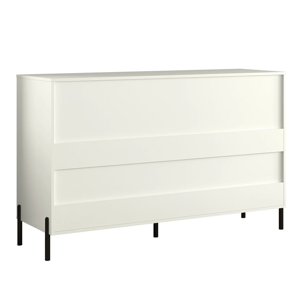 FDR23146 56" Bedroom Dresser with 6 Drawers-White