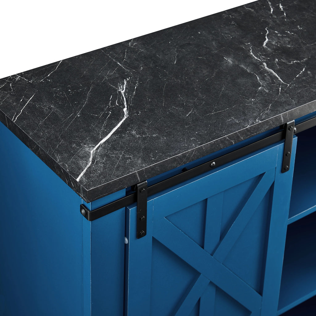 FWC21190 37" Wine Cabinet-Blue