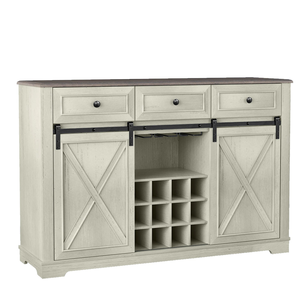 FWC23510 54" Wine Cabinet-White