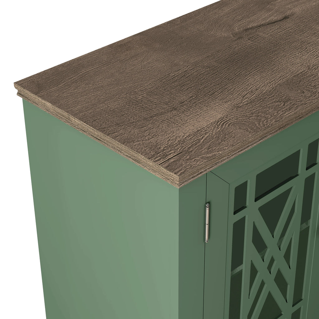 FCB22421 38" Buffet Sideboard Cabinet-Green