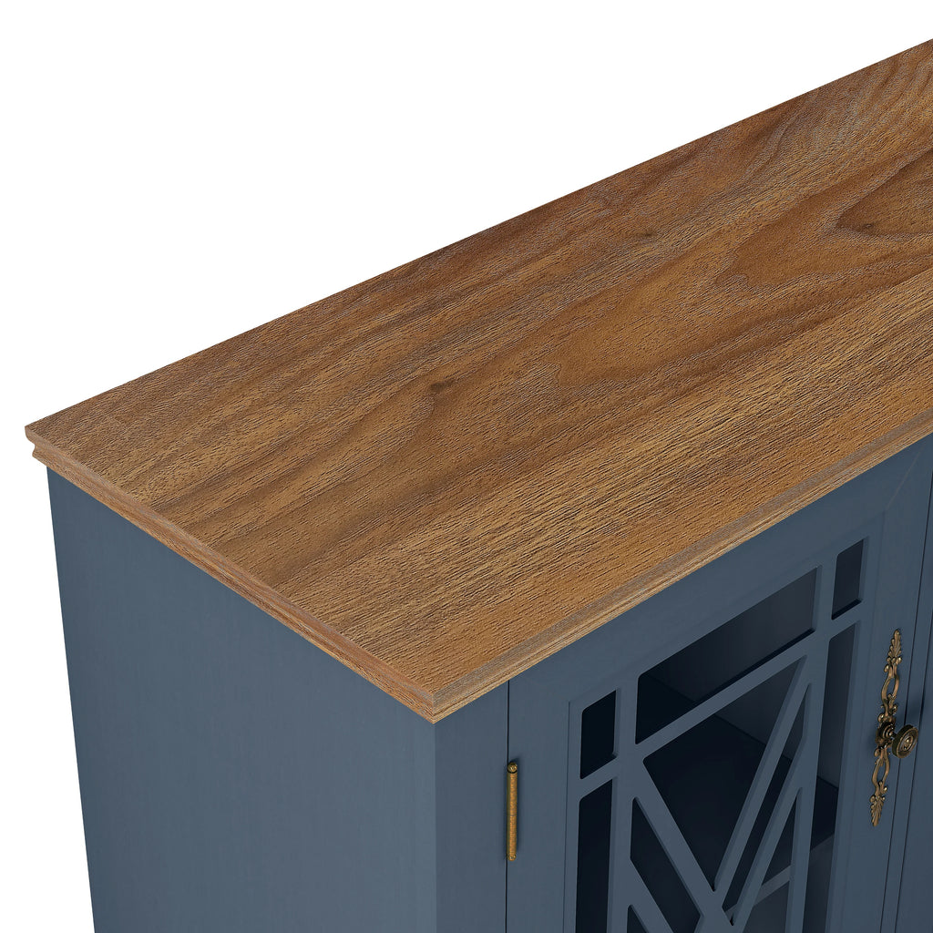 FCB22433 55" Buffet Sideboard Cabinet-Blue
