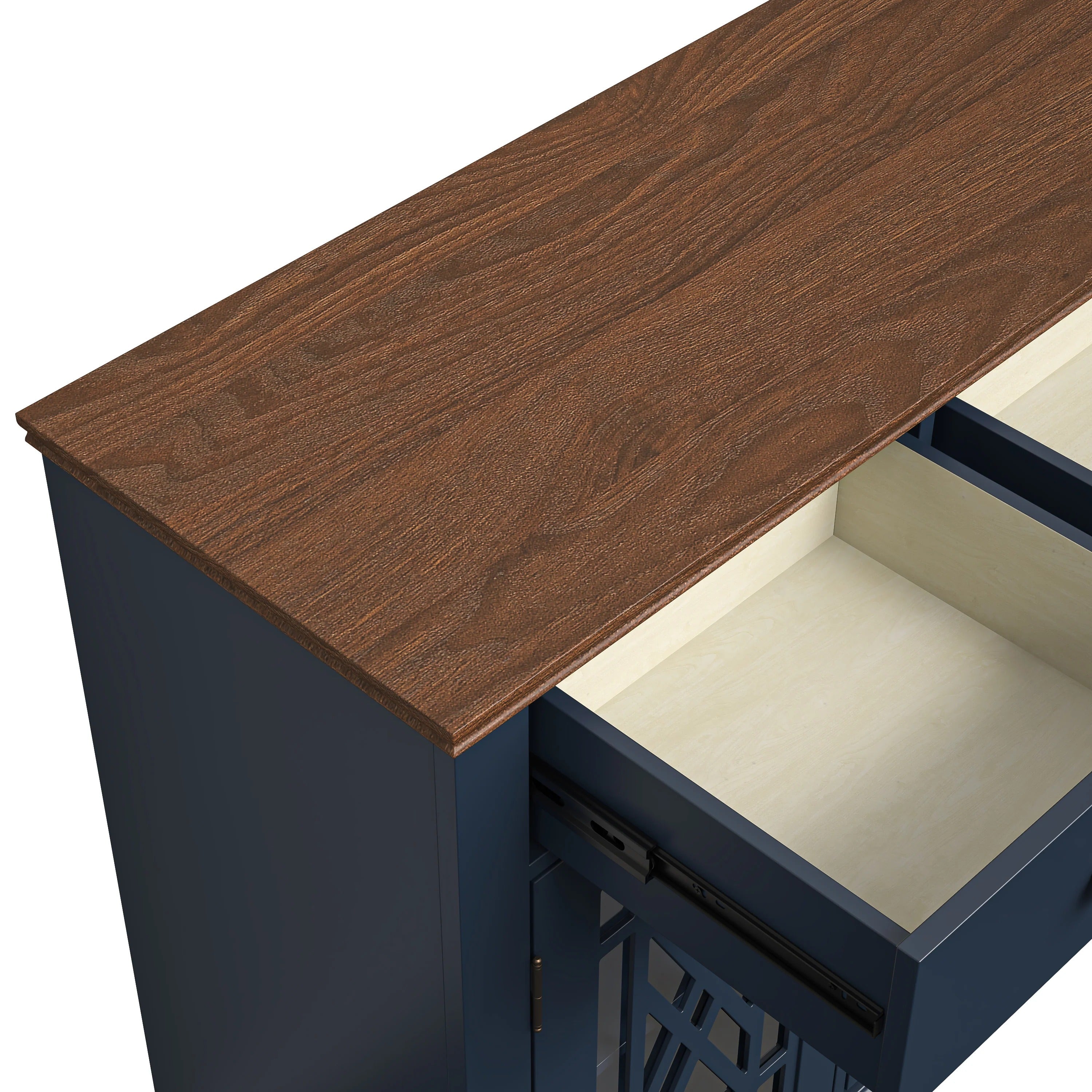 FCB24533 55" Buffet Sideboard Cabinet-Navy