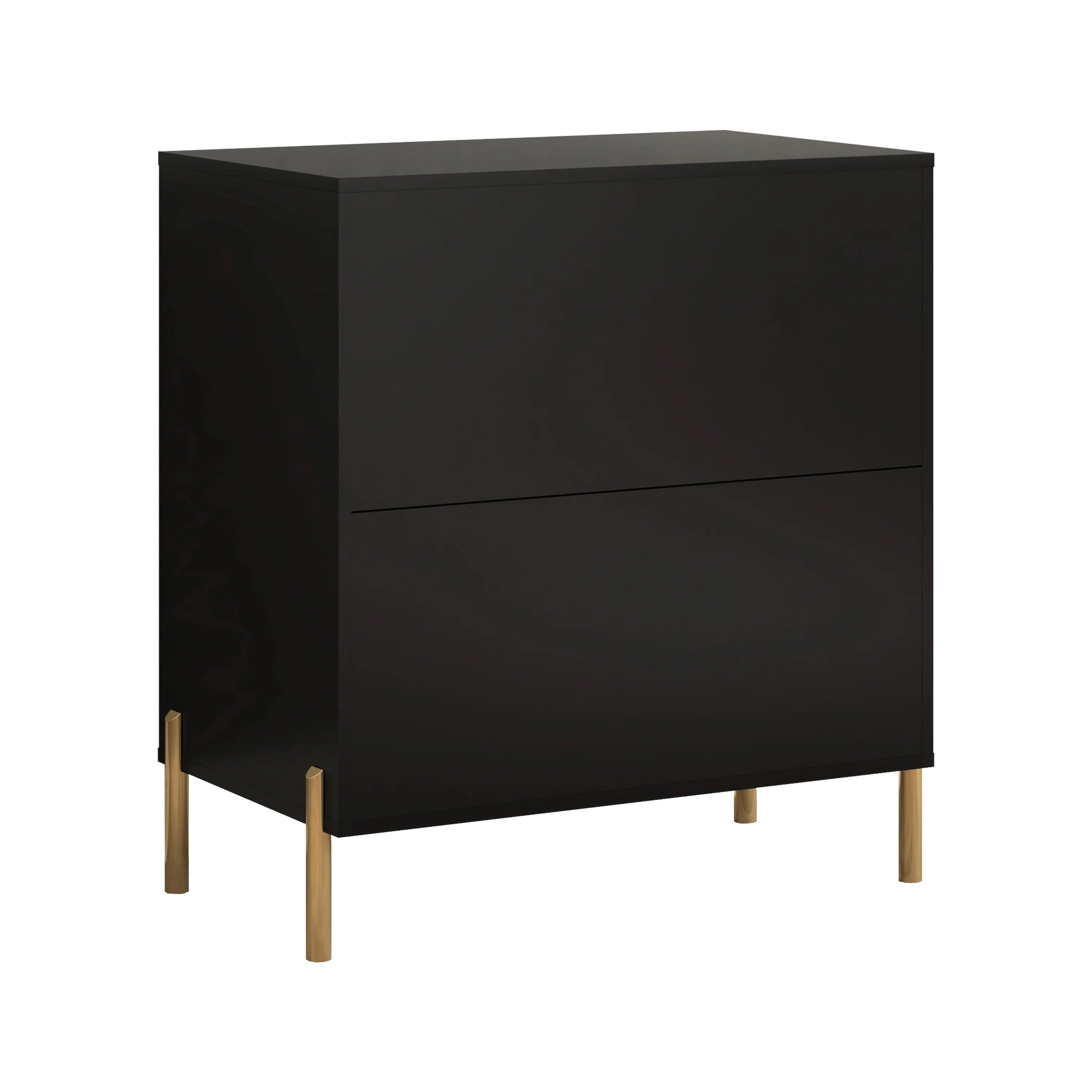 FNS23115 28" Bedroom Nightstands with 3 Drawers-Black