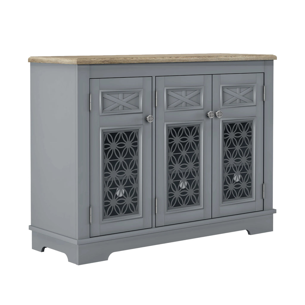 FCB24135 44.5" Buffet Sideboard Cabinet-Grey